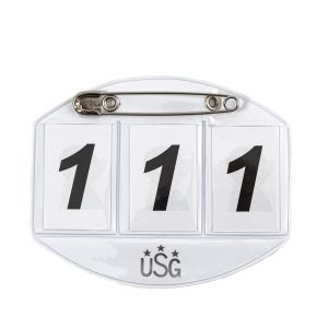 USG Startnummer, 3-stellig mit Sicherheitsnadel