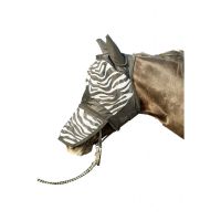Fliegenschutzmaske -Zebra- mit Nüsternschutz